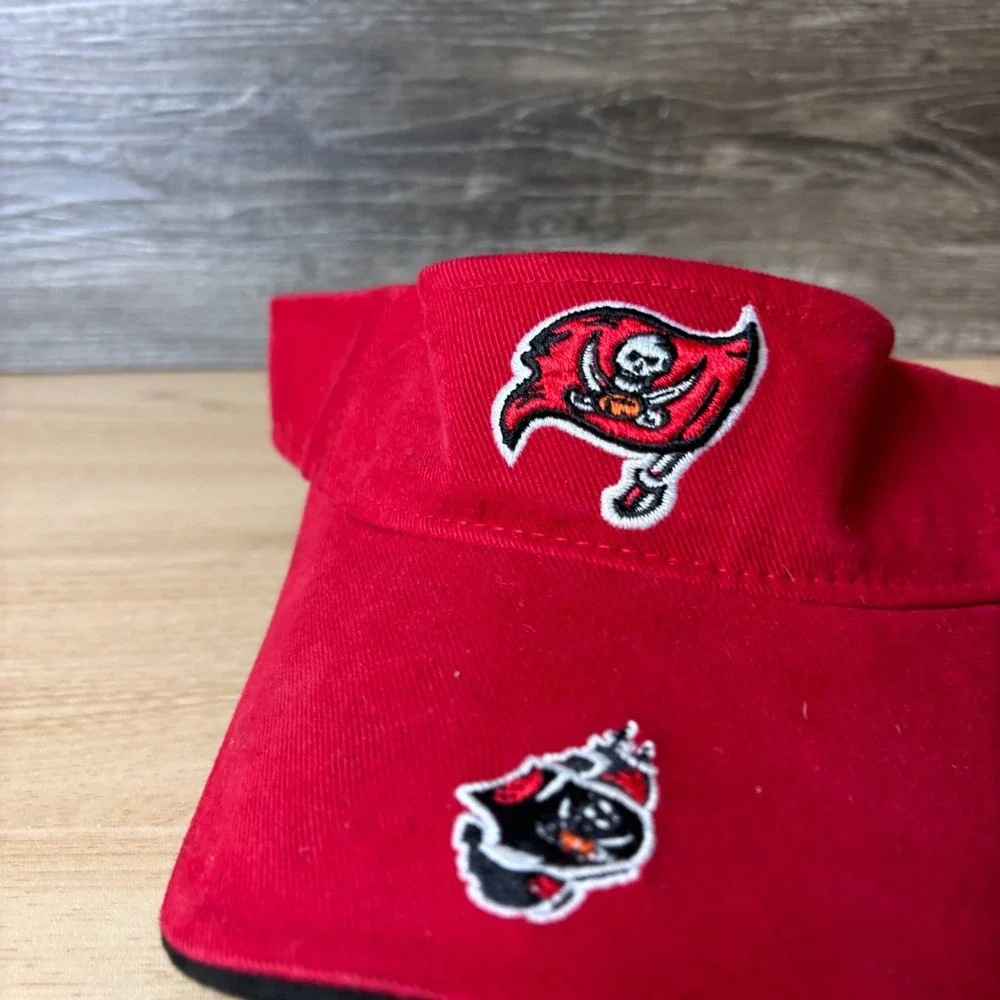 Tampa Bay Buccaneers Hat Visor Strap Back Red NFL Football Reebok